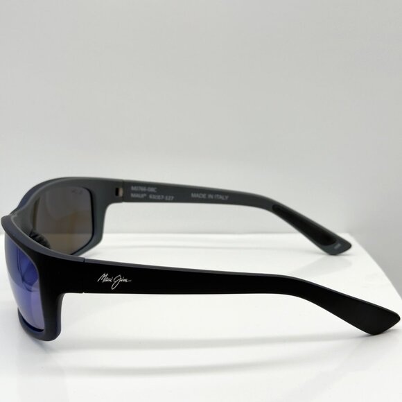 Maui Jim Kanaio Coast Matte Trans Blue Black Polarized Blue Sunglasses B766-08C - Picture 4 of 10